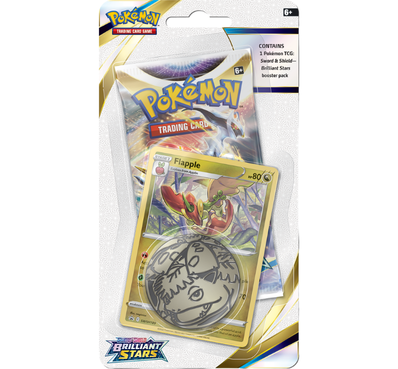 Eevee Brilliant Stars Blister (1).png (1920 x 1080 px) (800 x 600 px) (800 x 800 px) (800 x 740 px) (1) Pokémon Sword & Shield Brilliant Stars Checklane Blister "Flapple" - Image 1