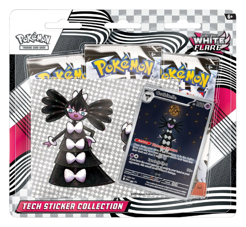 Pokemon_White_Flare_Gothitelle_Tech_Sticker_Collection White Flare: Gothitelle Tech Sticker Collection - Image 1